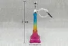 Wholesale free shipping-----2016 new Eiffel Tower Art glass filter Hookah / glass bong, high 21cm, color random delivery