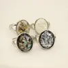 new arrival wholesale 50pcs mix color gemstone rings wholesale ancient silver ring fashion jewelry vintage style rings