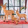 Dorimytrader 90cm x 70cm Stor Emulational Animal Deer Fylld Plush Soft Giant Simulerad Sika Deer Toy Nice Baby Gift Gratis Frakt Dy60970