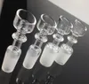 4mm thick 14mm Male 18MM Female Domeless Flat top Smoke Nail for water pipe bongs thermal quartz banger
