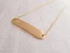 30PCS Gold Silver Hollow Out Open Heart Necklaces Simple Bar with Heart Necklaces Love Heart Tag Necklaces for Lovers Couples