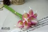 Sensação de simulação de alta qualidade pu mini calla lily flores artificiais Decoração para casa decoração de flores de casamento GA71