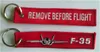 F35 Remove Before Flight Fabric Key Chain Aviation Key Tags 125 x 25cm 100pcs lot9033744