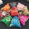 Klassieke Bloemen Grote Sieraden Gift Tassen Doek Art Chinese Zijde Trekkoord Verpakking Bead Ketting Armband Trinket Opbergvak