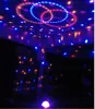 18W 6 LED -ljud Active Crystal Magic Ball RGB Laser Stage Effect Light Lighting Lamp för Disco/Bar/DJ/Party med US/EU Plug