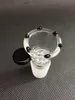 14mm 18mm Male smoking bowl black handle small honeycomb female joint for glass water pipe bong