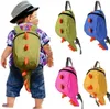 Горячий мультфильм 3D динозавр младенческой мальчики девочки школьная сумка детский сад детские рюкзак анти-потерянный книга сумка малыш Michila Эсколар