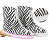 PVC overshoes women rain boots galoshes reusable shoe covers zebra print waterproof wear directly washed 4colors