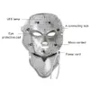 7 färger PDT LED Light Therapy Face Neck Mask Anti-Aging Device Revenation Rynkor Behandling Massager Avkoppling