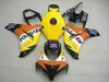 Formowanie wtryskowe ABS Bodykits dla Honda CBR1000RR 2008-2011 Łwycenia CBR 1000 RR Yellow Black Repsol Wording Kit 08 09 10 11 # U95