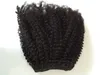 Afro Kinky Curly Clip In Hair Extensions 100% Brazilian Virgin InterloveHair Remy Human Hair 7pcs / Set 120g Clip In Weave