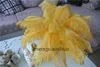 Wholesale 100pcs/lot 12-14inch(30-35cm) Gold ostrich feathers for Wedding centerpiece Table centerpieces Party Decoraction supply