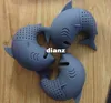 New Arrive Shark Shape Tea Infuser Silicone Strainers Tea Strainer Filter Empty Tea Bags Leaf Diffuser Accessories KD1