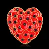 Brooch for Women 12PCS/LOT Wholesale Red Crystal Rhinestone Poppy Brooches Pins UK Remembrance Day Christmas Brooches