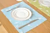 BZ803 Table mats Tableware mats Pads embroidery mat cloth Korean rural wind double disk pad placemat table napkin
