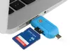 2 1 개 USB 남성 마이크로의 USB 듀얼 슬롯 OTG 어댑터와 TF / SD 메모리 카드 리더 32기가바이트 4 8 16기가바이트를 들어 안드로이드 스마트 폰 태블릿 구글