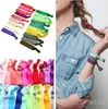 Fashion Gifts 20 Colors Mixed Multicolour Ponytail Holders New Knotted Ribbon Hair Tie Stretchy Elastic Headbands Kids/Women Hair Accessory