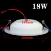 Dimmable 7W / 9W / 12W / 15W / 18W / 25W Светодиодные встраиваемые потолочные светильники Ультратонкие светодиодные фонари 85-265V + драйверы