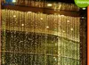 300LEDs 3M*3M 1000LEDs 10M*3M Curtain String Lights Garden Lamps New Year Christmas Icicle LED Lights Xmas Wedding Party Decorations