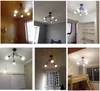 Oświetlenie sufitowe montowane na powierzchni żelaza w stylu amerykańskim 5 głowic Lampy sufitowe Sypialnia Lampa do salonu