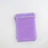 Organza Sac Bijoux Pochettes Cadeaux Sacs Pour Faveurs De Mariage 100 Pcs / lot 4 tailles Lavande 7x9cm 9X12cm 13X18cm 20X30cm168N