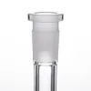 Smoking Accessories Diffused Glass Downstem 19mm to 14mm Down Tube Clear Color 6 Cuts Openning End Factory Price for Glass Bong