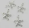 200PCS Tibetan Silver alphabet Charms Pendant Dangle Beads Fit European Bracelet 24mm