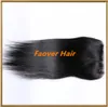 2016 Unprocessed Indian virgin hair three part free part middle part silky straight lace top closure 4x4 size 130% density with baby hair