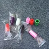 Individueel verpakt plastic druppel tips wegwerp kleurrijke siliconen test caps rubberen korte ego test tips Tester cap druppeltips voor ecig