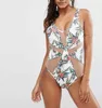 Partihandel-2017 Ny Bandeau One Piece Baddräkt Kvinnor Push Up Badkläder Svart Sexig Bodysuit Monokini High Cut Swim Suit Thong Bad kostym