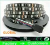 Черный PCB 5M 5050 RGB Led Lights 300 LED 60led / m SMD Водонепроницаемый IP65 DC 12V Гибкая полоса света Теплый / Холодный Белый Красный Зеленый Синий