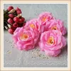 100st 8cm silke ros blomma huvuden 16 färger för bröllopsfest dekorativ konstgjord simulering silke peony camellia rosa blomma