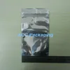 Wholesale 10x17.5cm (3.9"x6.9") Aluminum Foil Clear Resealable Zipper Plastic Retail Package Bag Zipper Lock Bag Packing