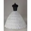 Ny varm vit 6 hoop petticoat crinoline glida underskirt brud bröllopsklänningar varm försäljning boll klänning plus storlek petticoat bridal underskirt
