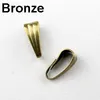 Wholesale-300PCS/LOT Pendant Clips & Pendant Clasps, Pinch Clip Bail Pendant Hooks Connectors ,Silver Gold Nickel Bronze CN025