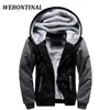 Wholesale- WEBONTINAL Winter Sweatshirt Men Hoodie Male Coat Hooded 2017 Brand Casual Zipper Thicken Velvet Hoody Man Polyester Tracksuit