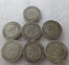 Repubblica Centroamericana Un set di (1824-1842) 7 pezzi 8 reales moneta in argento copia Prezzo di fabbrica economico bella casa Accessori Monete d'argento