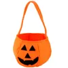 Bolsa de calabaza con sonrisa de Halloween, bolsa de dulces para niños, bolsa de mano para niños, suministros para fiestas, truco o trato