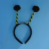 Mascote Animal Preto Abelha Formiga Joaninha Alienígena Antena Headband Adulto Crianças