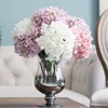 High Top Hydrangea Artificial Silk Flower Wedding Centerpieces Bouquet 55cm Dia 20cm Ornament Garland Heminredning 7 färg sf019