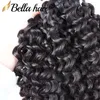 Top Quality Peruan Hair Grade 9A Natural Preto 10-24inch 4 pçs / lote Curly Human Weave