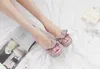 Nowy styl Moda Hurtownie Heel Heel Black Różowy Peep Toe Dla Bride Platformy Buty ślubne Bride