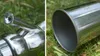 Toptancılar Yeni Üç Kabuğu Paslanmaz Çelik Geri Çekilebilir Taşınabilir Taşınabilir Nargile Toplam Uzunluk 60cm, 38 cm, 8.5c uzunluğunu kısalttıktan sonra