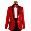 Fall-paillette male master 2015 Sequins Dresses Stage Costumes Men Suit MC Host Singer Suits & Blazer show jacket outerwear