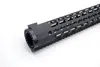 17 tum Extra Lång LR-308 Ultralight Black / Tan Keymod Gratis Float Handguard Rail Picatinny Mount System