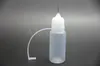 Botella de aguja vacía Mini hdpe plástico Gotero de pe suave 1 oz 10 ml 20 ml 30 ml 50 ml e jugo e botella de líquido para e cig