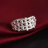 Frete Grátis Novo 925 Sterling Silver moda jóias anel de loop duplo criativo hot vender menina presente 1489