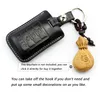 Genuine leather car key case Cover For Cadillac SLS SRX XLR ESCALADE CTS COUPE XTS ATS Seville keychain keyless key holder shell