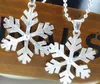 Christmas favors snowflake wisiorki naszyjnik dziewczynka kobiety kryształowy snowflake łańcuch srebrny niebieski tone naszyjniki urok cosplay rekwizyty xmas prezent