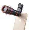 APEXEL 6IN1 전화 카메라 es 키트 12X 망원 줌 Lentes + Tripad 클립 + 휴대 전화 iPhone 렌즈 용 광각 매크로 Fisheye